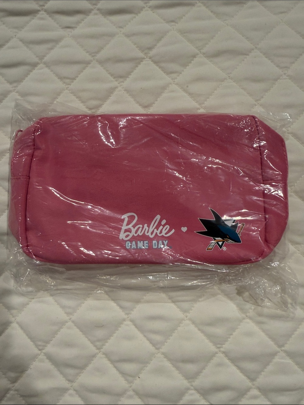 San Jose Sharks Barbie Pink Game Day Fanny Pouch with Team Shark Logo